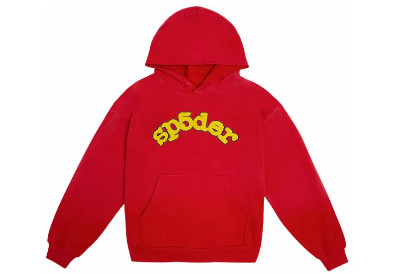 Red SP5DER Hoodie